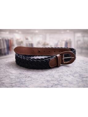 Braided Black & Brown Belt Ladies Womens